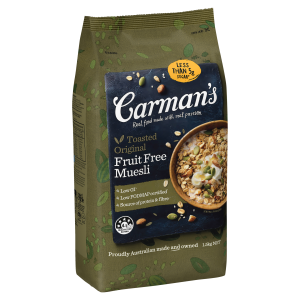 Carman's Toasted Original Fruit Free Muesli 1.5kg