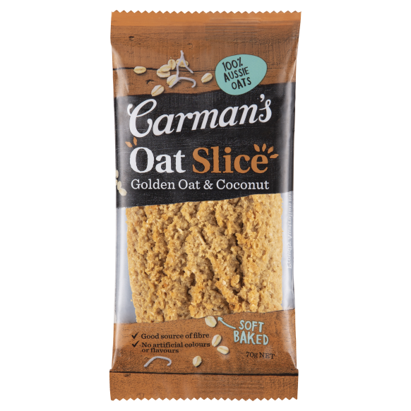 Golden Oat & Coconut Oat Slice (70g Slice)