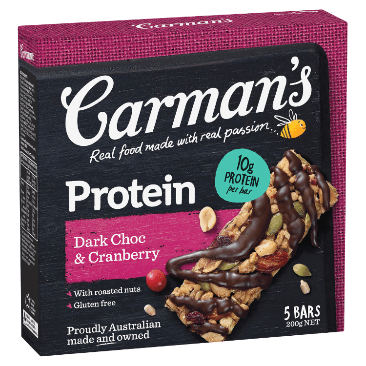 Dark Choc & Cranberry Protein Bars 5 Pack