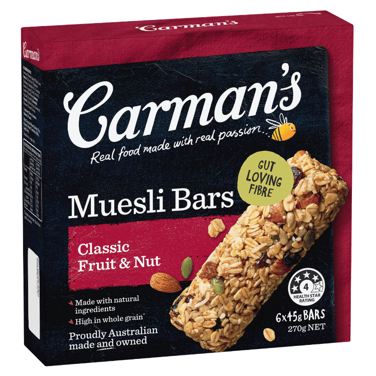 Classic Fruit & Nut Muesli Bars 6 Pack