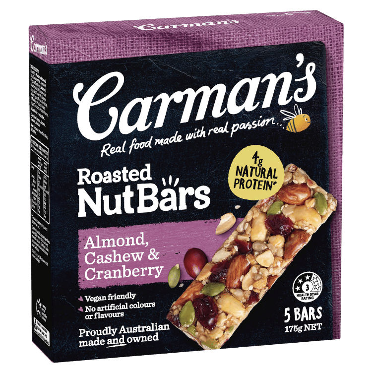 Almond, Cashew & Cranberry Nut Bars 5 Pack