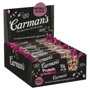 Carman's Protein Bar Dark Choc & Cranberry