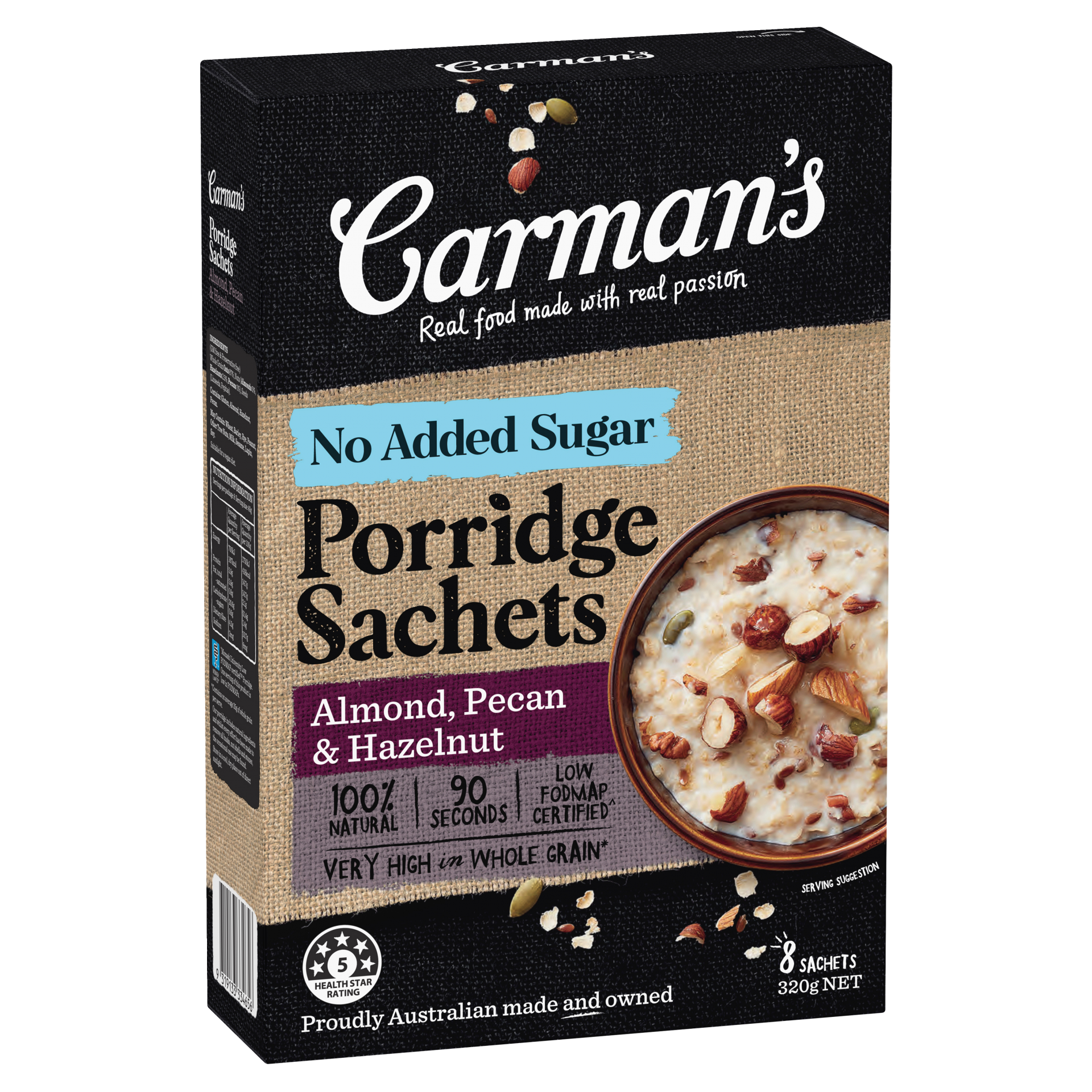 Almond, Pecan & Hazelnut Porridge Sachets