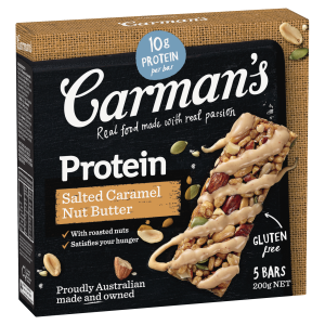 Carman's Protein Bars Salted Caramel Nut Butter 5 Pack