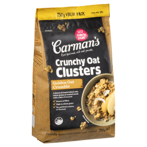 Carman's Crunchy Oat Clusters Golden Oat Crumble 750g