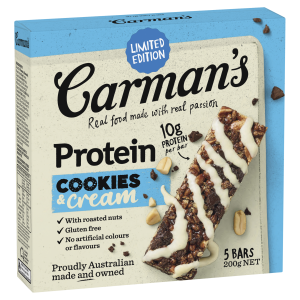 Carman's Protein Bars Cookies & Cream Limited Edition 200g