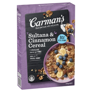 Carman's Sultana & Cinnamon Cereal 375g