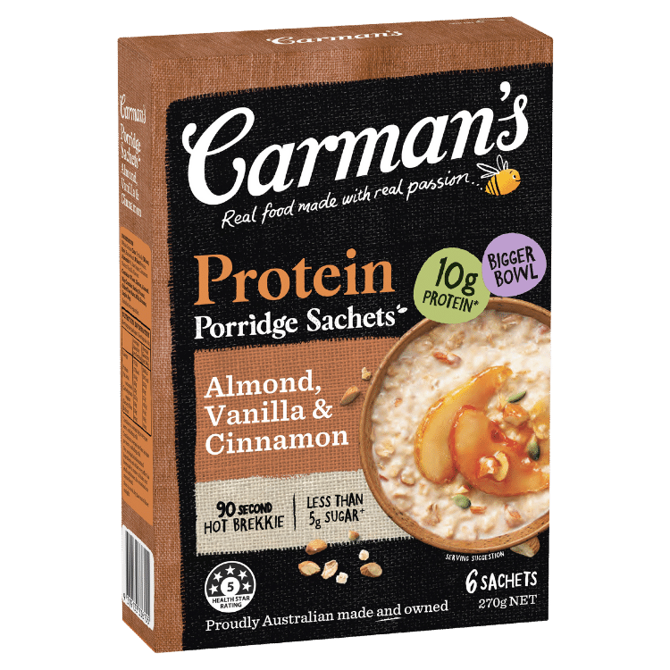 Protein Almond, Vanilla & Cinnamon Porridge Sachets