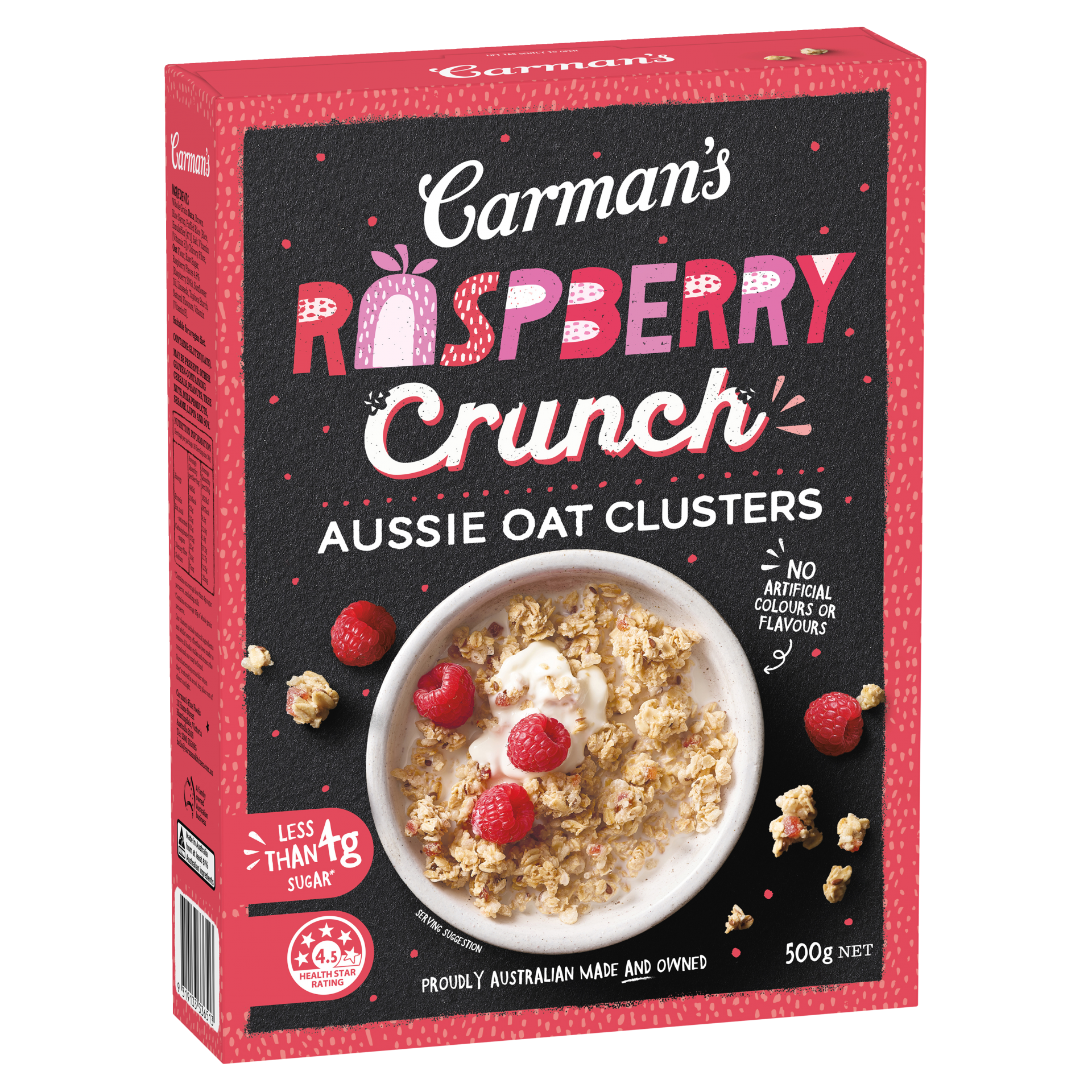 Raspberry Crunch Aussie Oat Clusters