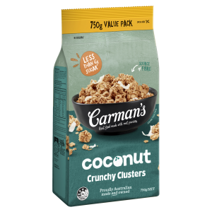 Carman's Coconut Crunchy Clusters Value Pack 750g