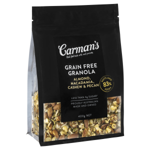 Carman's Grain Free Granola Almond, Macadamia, Cashew & Pecan 400g