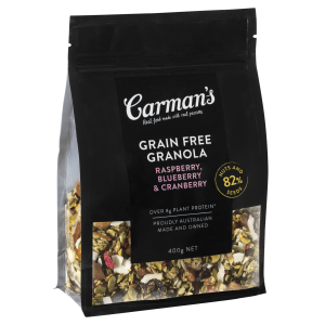 Carman's Grain Free Granola Raspberry, Blueberry & Cranberry 400g