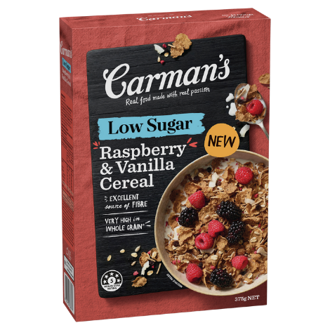 Low Sugar Raspberry & Vanilla Cereal