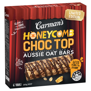 Carman's Aussie Oat Bars Honeycomb Choc Top Limited Edition 180g