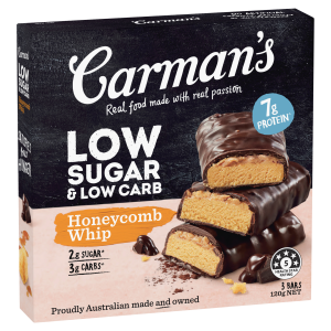 Carman's Low Sugar & Low Carb Honeycomb Whip 3 Pack
