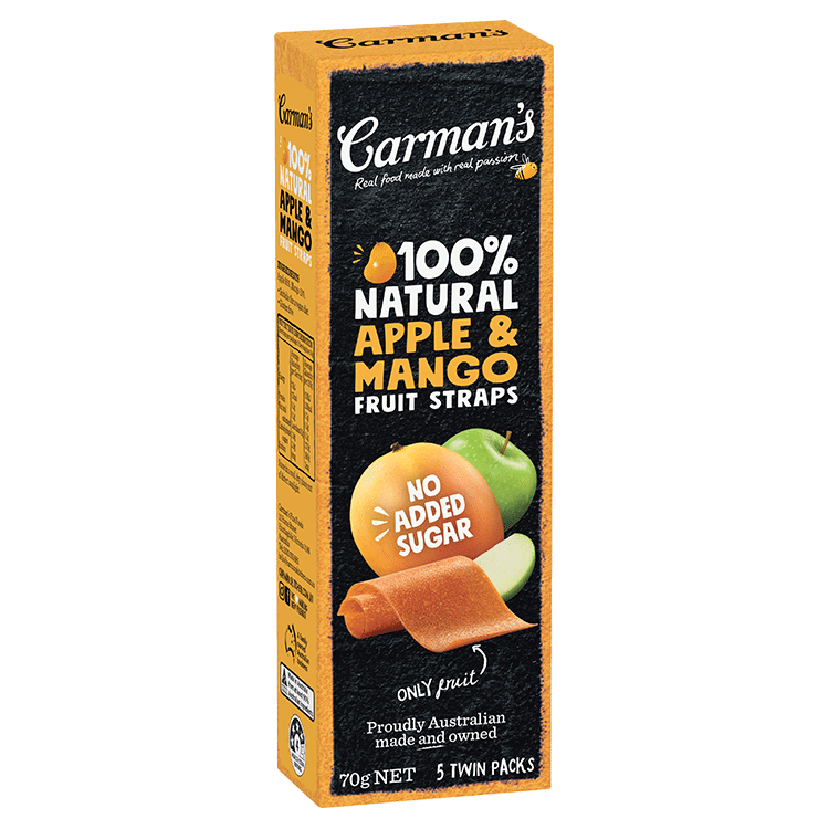 100% Natural Apple & Mango Fruit Straps