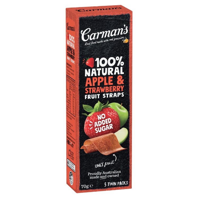 100% Natural Apple & Strawberry Fruit Straps