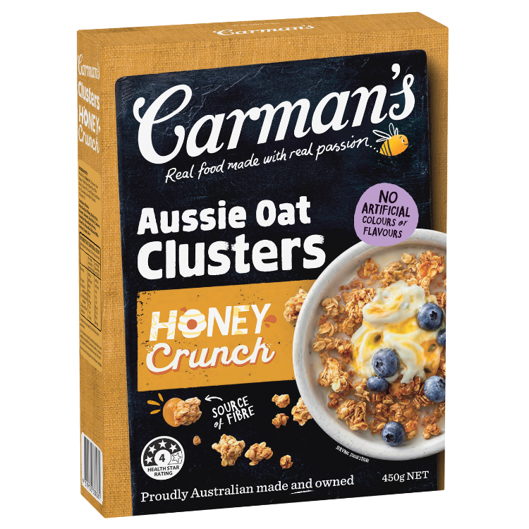 Carman’s Aussie Oat Clusters Honey Crunch