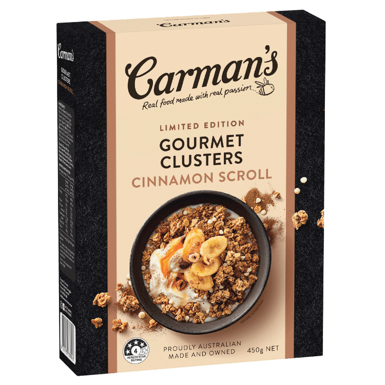 Carman’s Gourmet Clusters Limited Edition Cinnamon Scroll