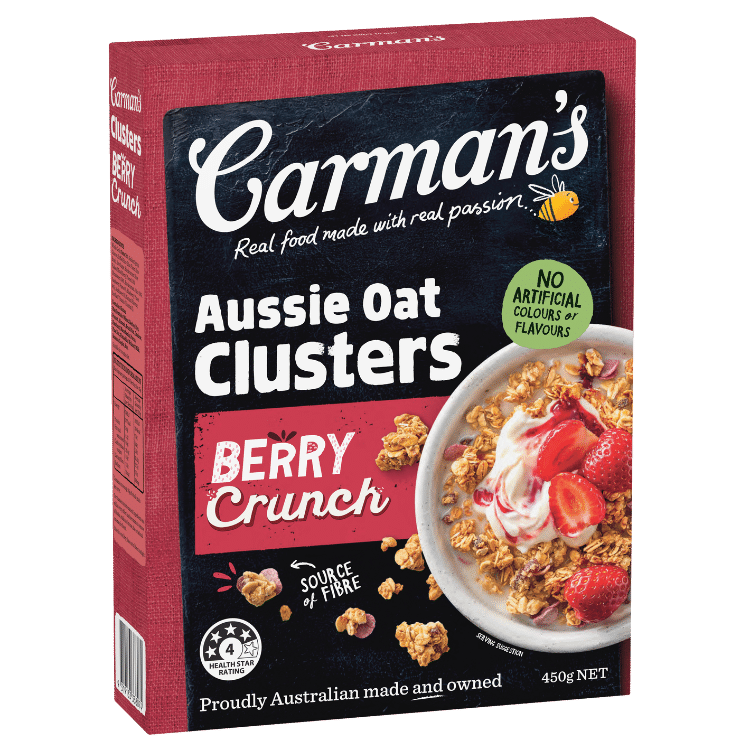 Carman’s Aussie Oat Clusters Berry Crunch