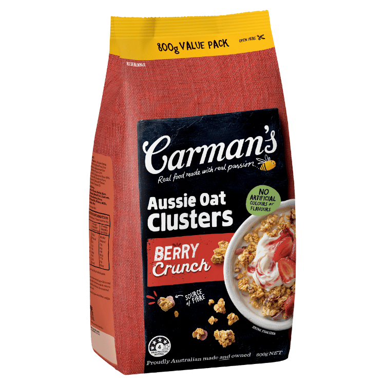 Carman’s Aussie Oat Clusters Berry Crunch Value Pack