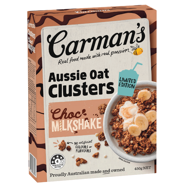 Aussie Oat Clusters Limited Edition Choc Milkshake