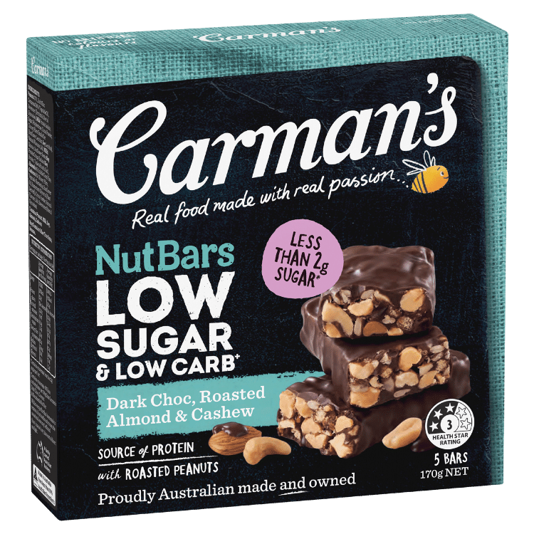 Low Sugar & Low Carb Nut Bars 5 Pack