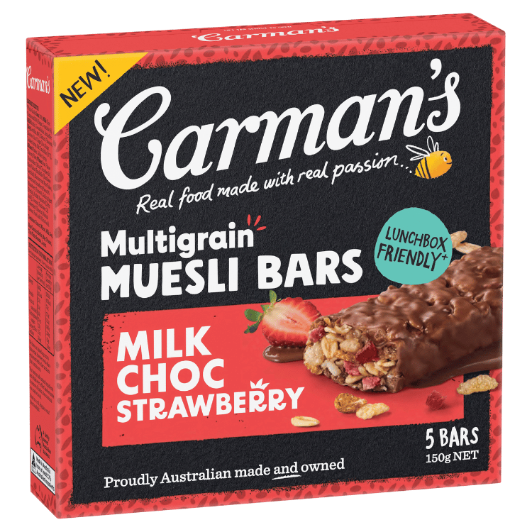 Multigrain Muesli Bars Milk Choc Strawberry