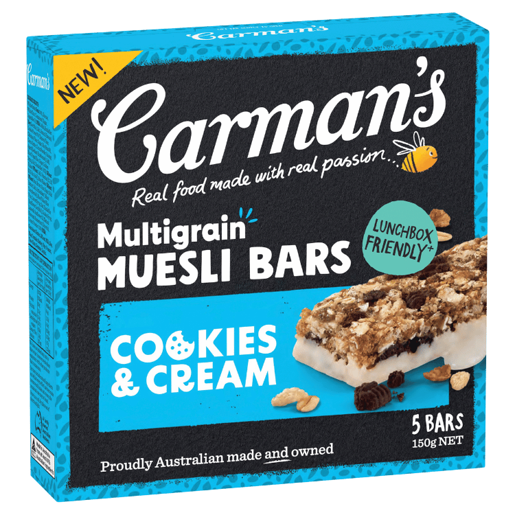 Multigrain Muesli Bars Cookies & Cream