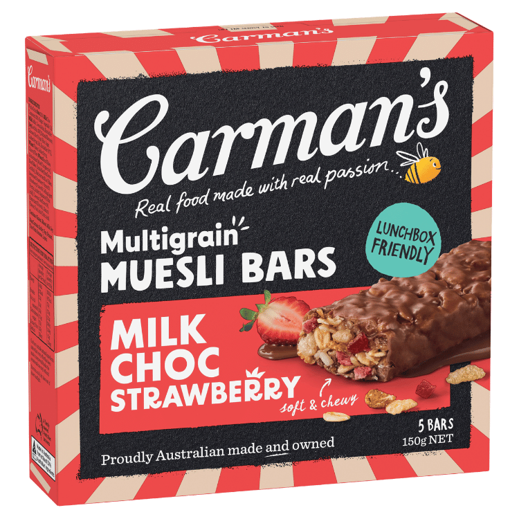 Multigrain Muesli Bars Milk Choc Strawberry