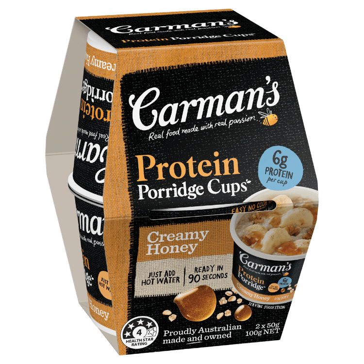 Protein Porridge Cups Creamy Honey 2 Pack