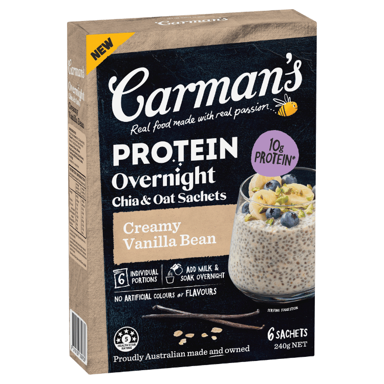 Overnight Chia & Oats Creamy Vanilla Bean